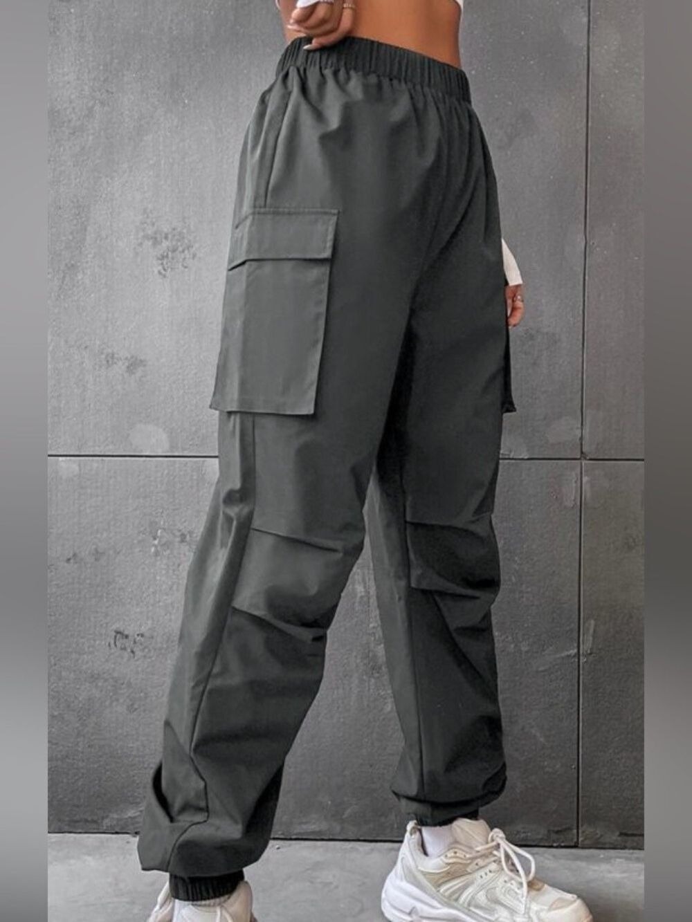 Women's Jogger Cargo Pants Dark Grey